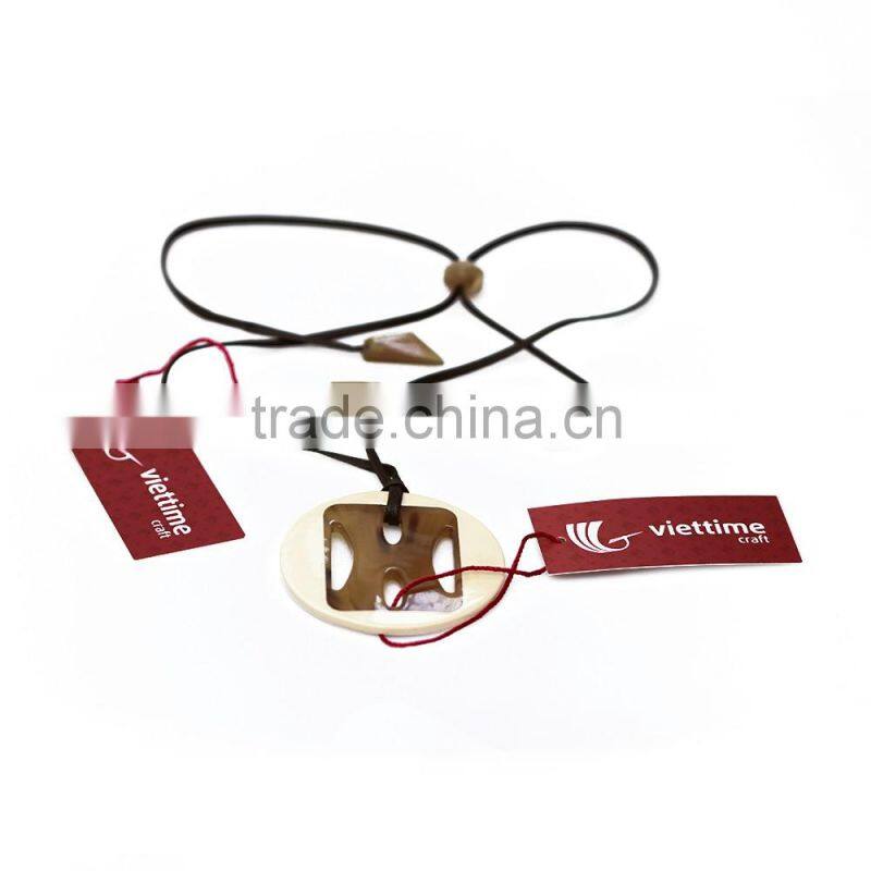 Water buffalo horn necklace, 100% handmade necklace from Vietnam