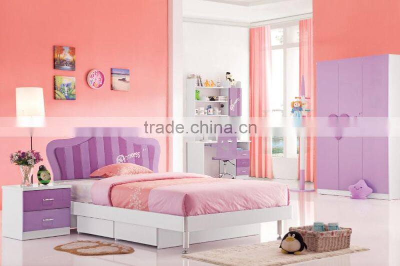 RD16 boys& girls white bedroom set wooden children bunk bed set kid's funny furniture