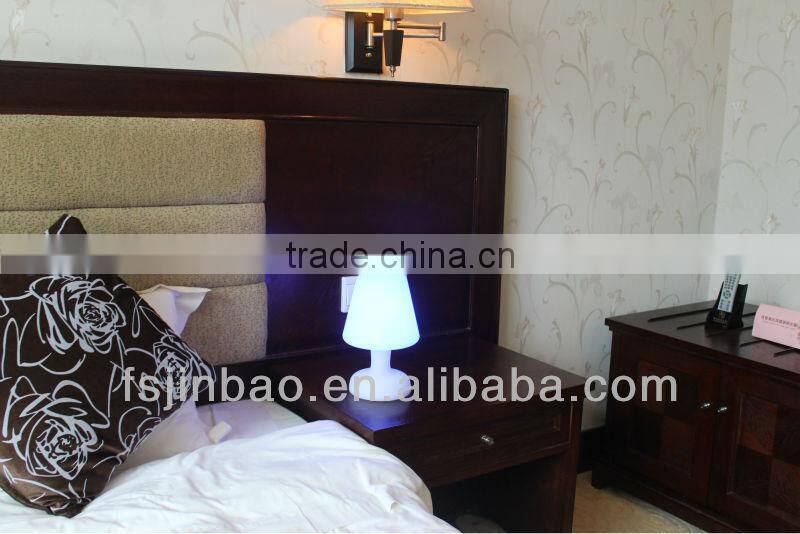 white lithium battery operated RGB table lighting for restaurant