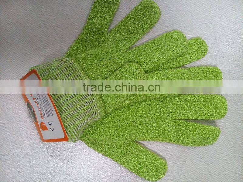 DDSAFETY Violet Nylon Polyester Shower Hloves Safety Gloves