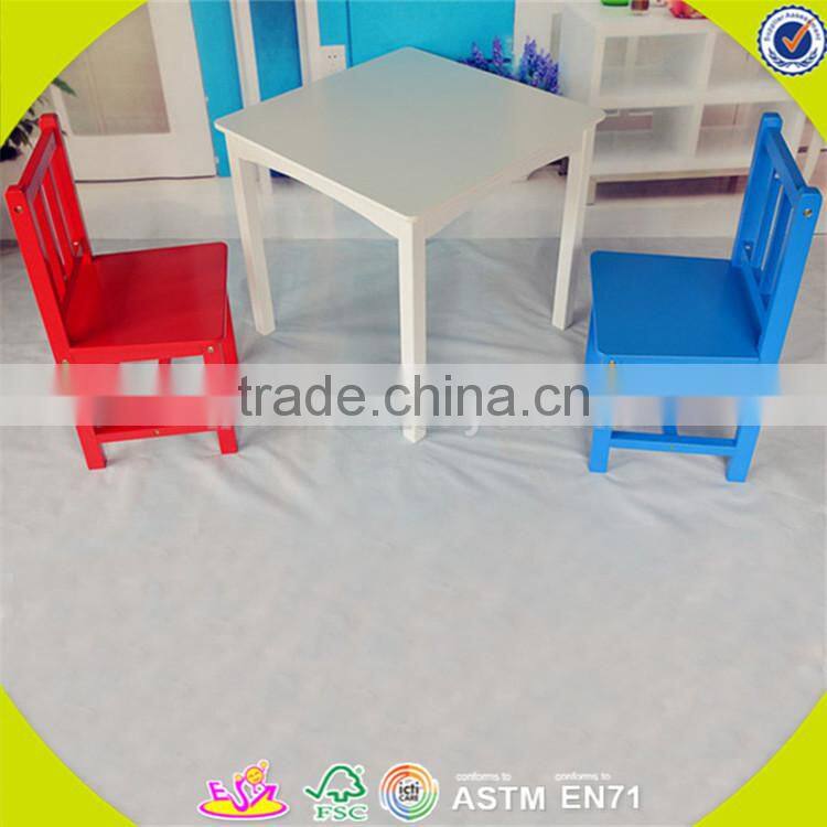Wholesale hot wooden study table and chairs set,simple style kids table and chairs set,top sale table and chairs set W08G223