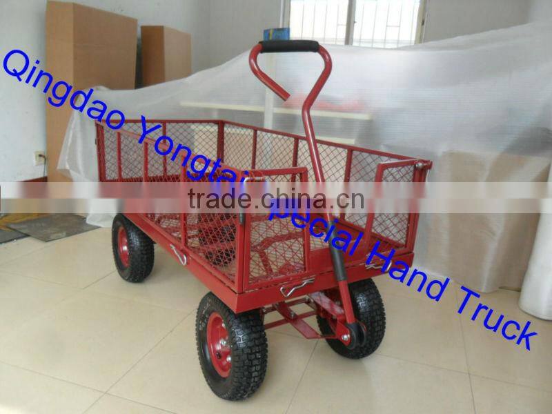 Steel Mesh Garden Wagon Cart
