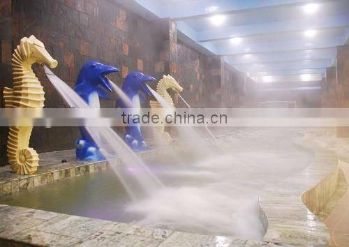 Conch impact bath with stainless steel hammer nozzle