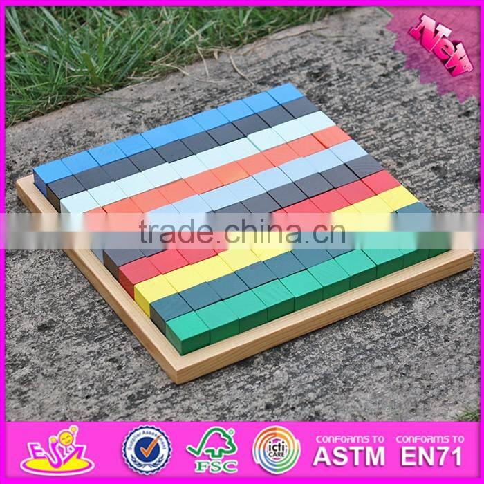 2016 new design 100 pieces arrange blocks children classic wooden toys W14A181