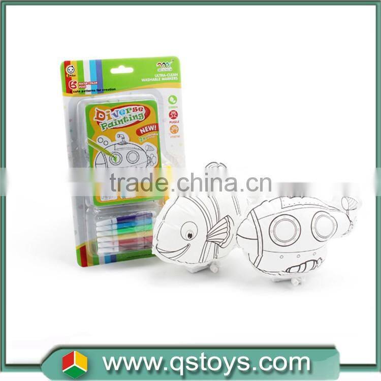 Most popular funny DIY Inflatable clownfish and boat toys