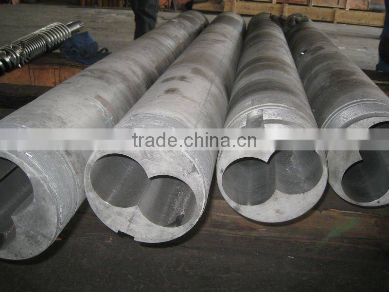 Conical twin screw for extruder machine