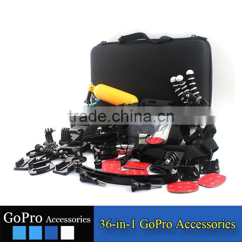 2017 best selling product kit used for gopros heros 4 accessories bundle of camera cases