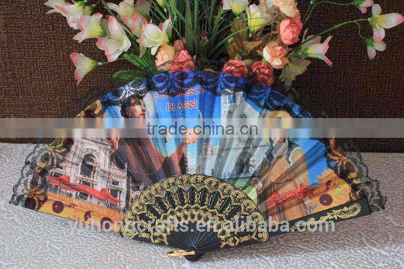 Antique lace handheld fan