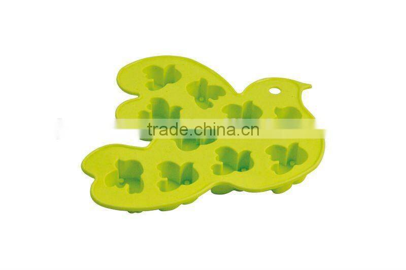 10 cavities bird shaped silicone ice cube tray