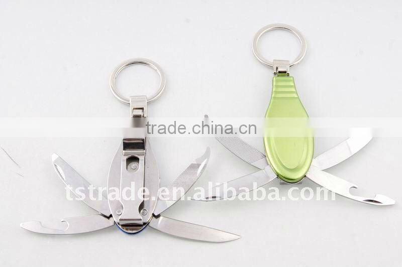 2014 Mini Multi Cute design LED metal utility keychain gift knife K804