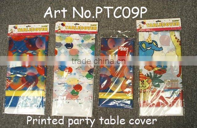 Fancy plastic Party tablecloth,disposable table cover