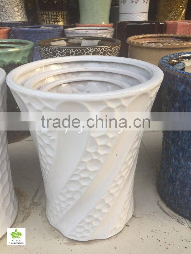 Ceramic big flower pot