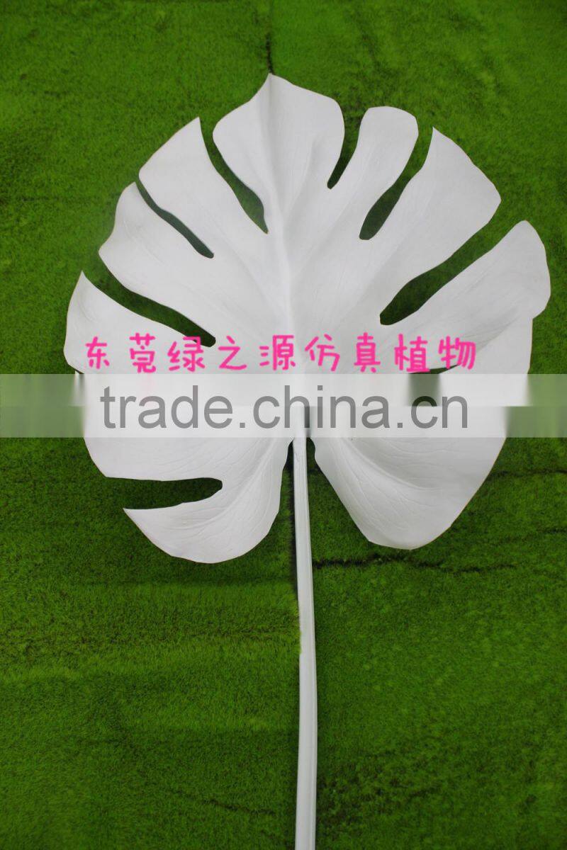 Artificial leaves for decoration sliver golden glitter leaves wedding decoration
