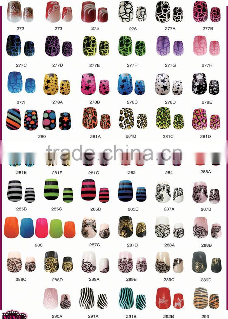 HOT Fashion European style full cover ABS fake nails tips nail factory
