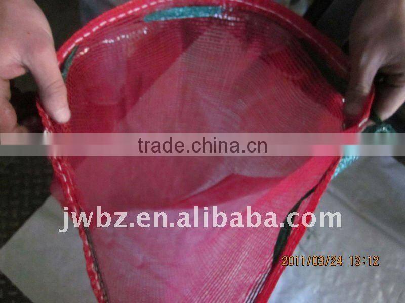 pp mesh leno, potato onion Packaging Bags,rose-red,cheery color.shinny!