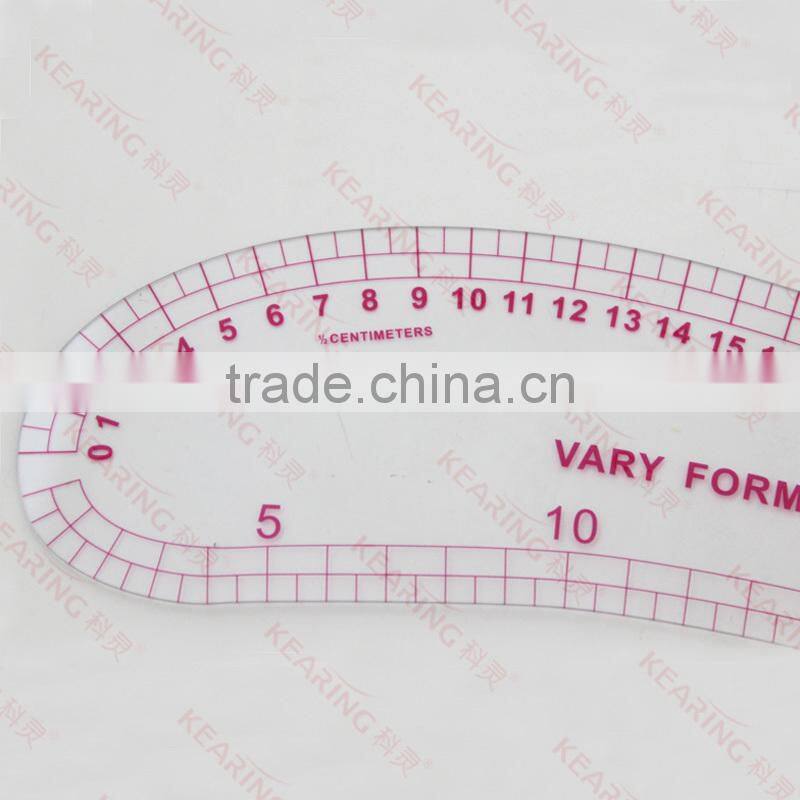 Chinese Manufacturer OEM HIP LINE SEWING RULER / plastic 48cm french curves for fashion design # 6248