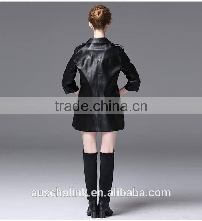 new arrival fashion women waterproof pu sexy leather jackets customized