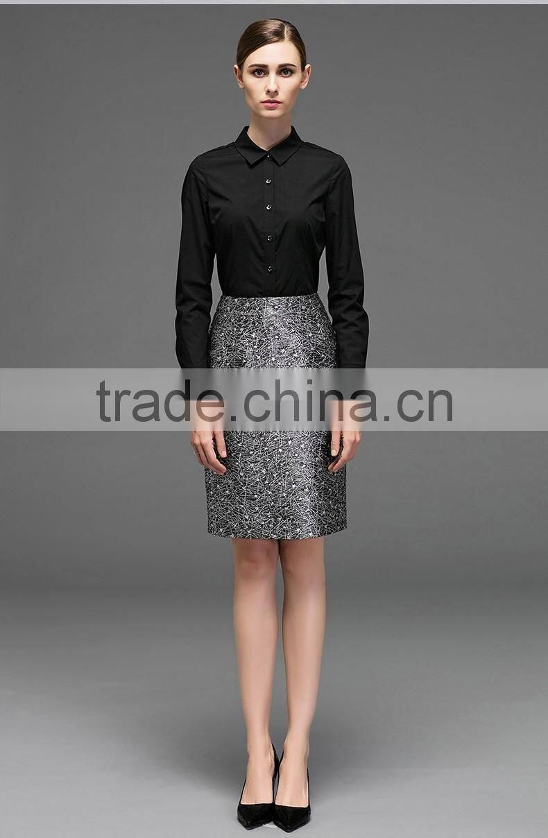 Intellectual Modern Ladies Long Sleeve non-iron White Formal Shirt