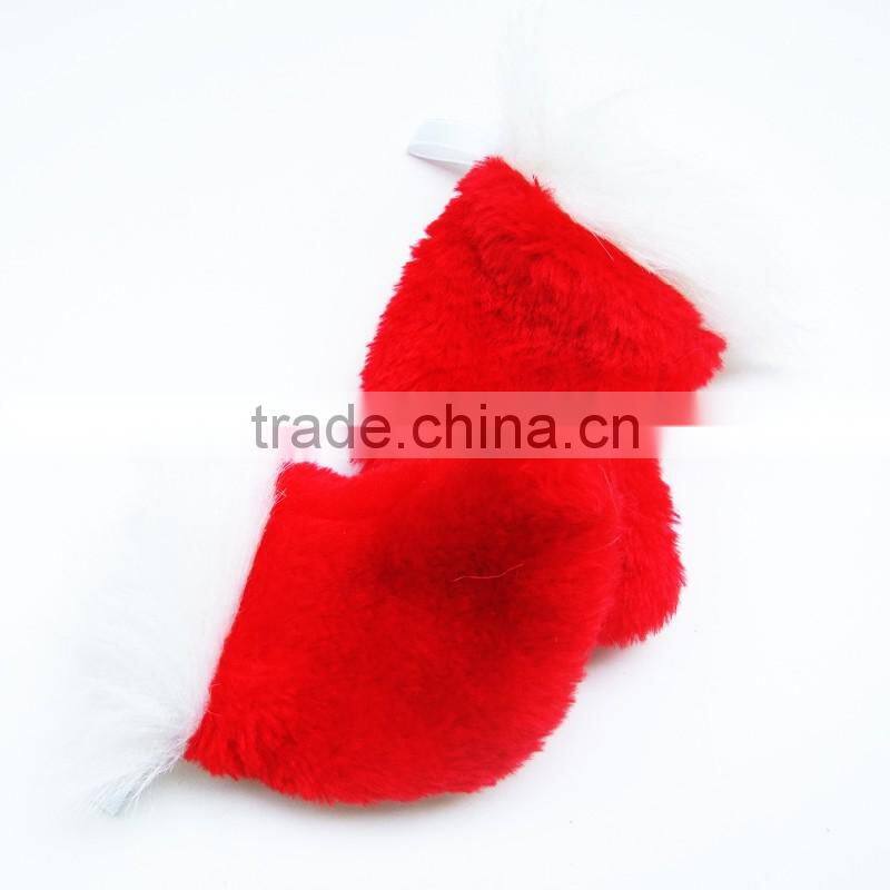 Best selling custom decoratire fabric christmas stocking