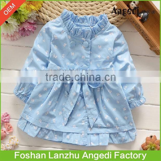 2017 Children trendy clothing Winter Baby Girl Cute long Coat Princess Design Girl's autumn/winter Outerwear Coat