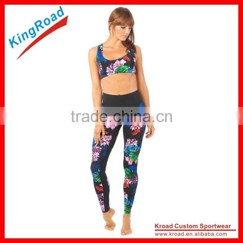 2015 Kroad High Quality Sublimation Camouflage Suits Compression Pants Yoga Pants