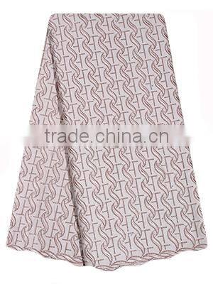 2017 New Polish Lace Swiss Voile Lace Fabrics with Stones SL0425