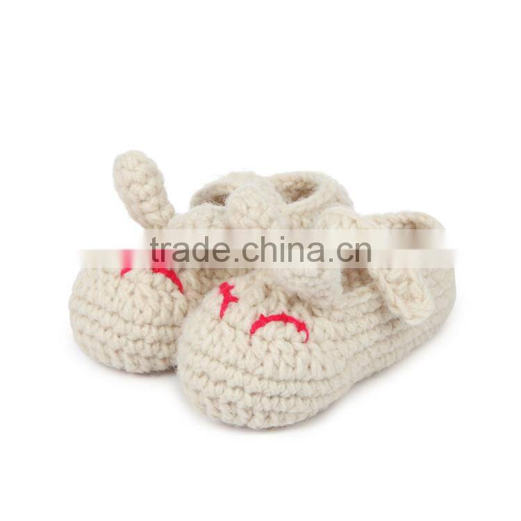 Sleepy Cat Type Hand Crochet Shoes for Baby
