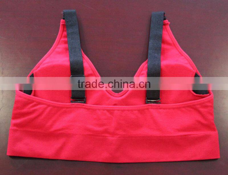 fashion yoga sports seamless tube bra