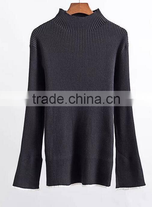 EY0855S Ladies Women Pullover Sweater Turtleneck Sweater