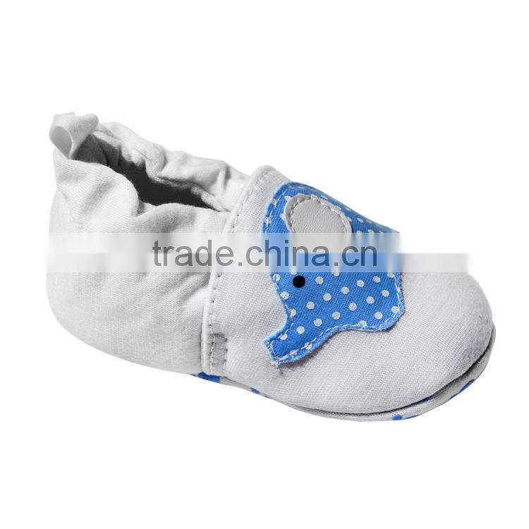 Casual style elephant embroidered Baby footwear