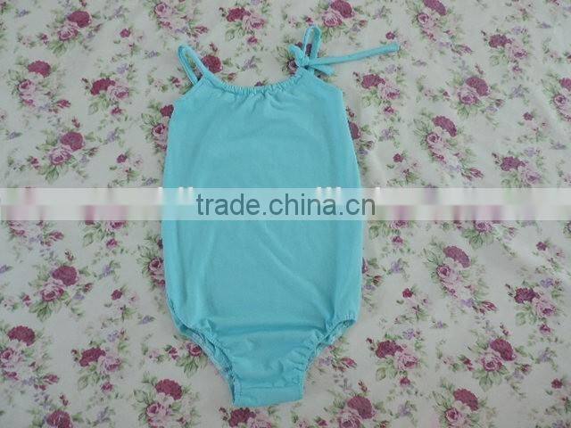 2016 Summer hot lovely toddlers swing top cotton backless one-piece Strappy Halter swimwear comfortable wholesale swimwear