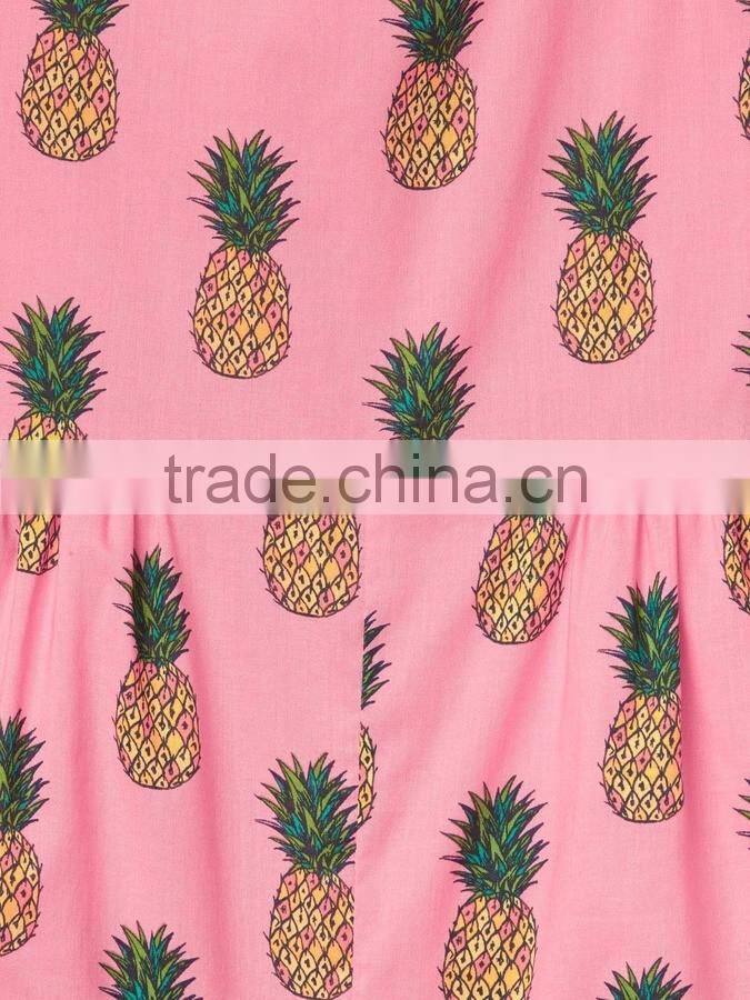 New Fashion Girl jumpsuit princess Pineapple bow romper Kids Girl jumpsuit