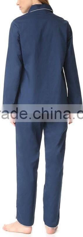 Wholesale Long Sleeve summer Women Cotton Pajama Set
