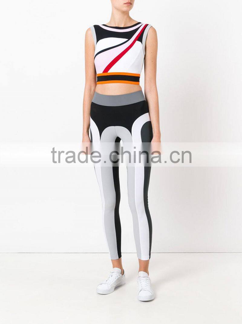 2017 new style custom made sexy Seamless Stretch Yoga sport bra ladies fashion cropped top