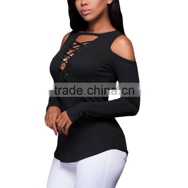 Wholesale Sexy Women Long Sleeve Bodysuit Blouse Top For Wholesale 2017