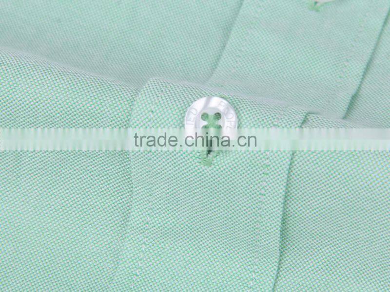 2017 new style Oxford men's long sleeve button down collar casual shirt