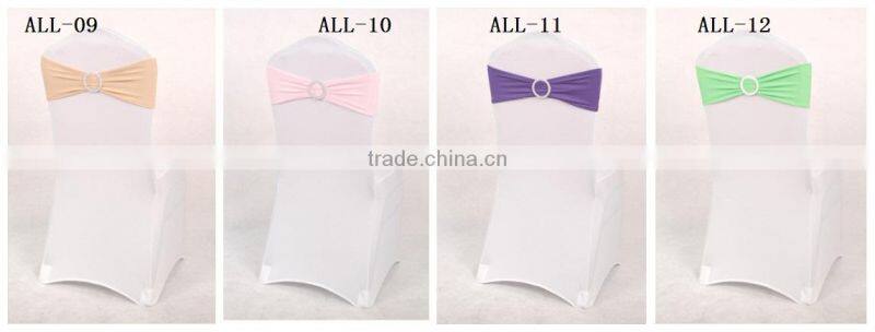 Big Discount Lavender Lycra Chair Bands with Round buckle Lycra Chair Cover Sash Bands for Weddings Events Decoration