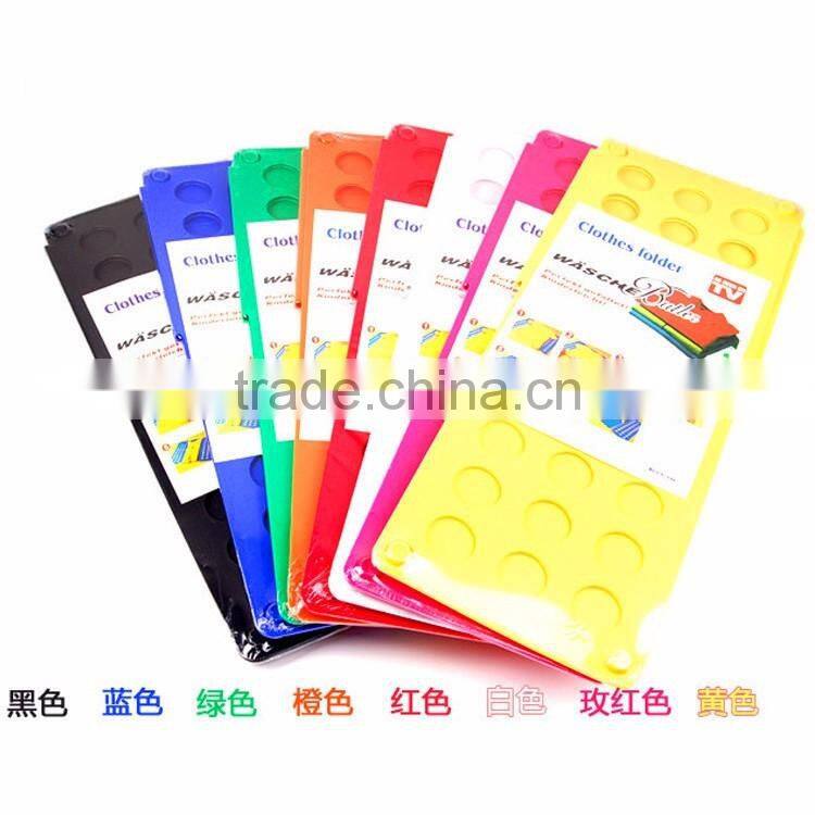 Clothes/T Shirt Folder Blue Plastic 5mm Thickness Shirt Folding Board Easy and Fast Laundry Folder