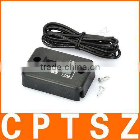Water Resistant Digital LCD Hour Meter for Motor