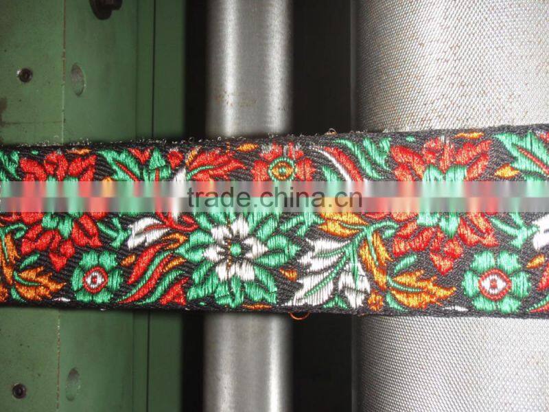 auto shuttleless narrow width ribbon /belt computerized jacquard weaving needle loom