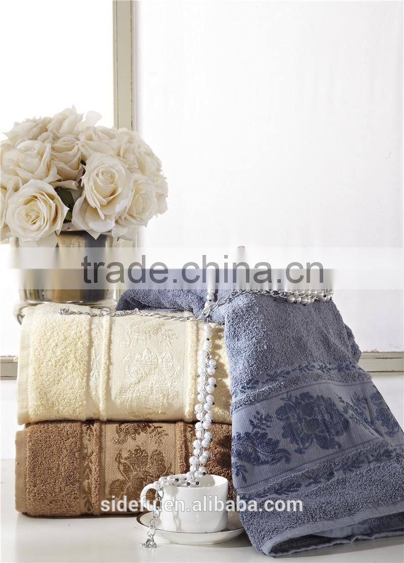 Superior Durability Wholesale 100% Cotton Dyed Jacquard Hand Towel