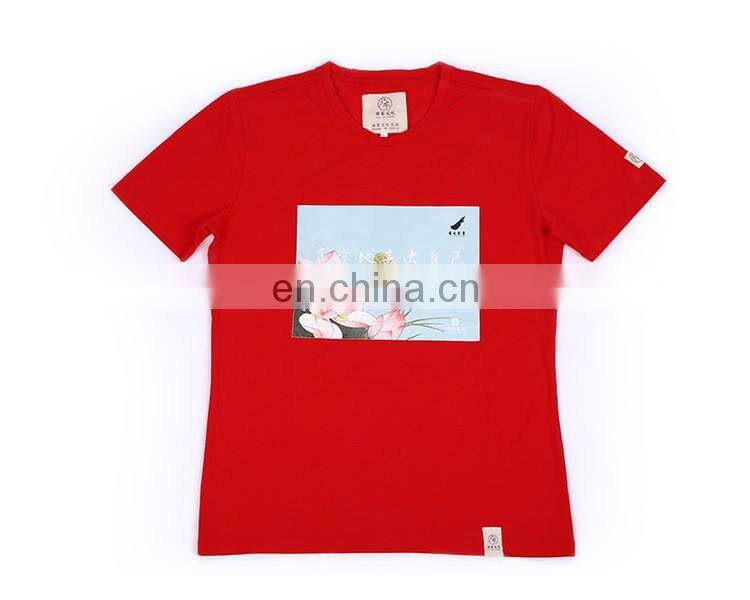 Alibaba english pattern t shirt for custom service