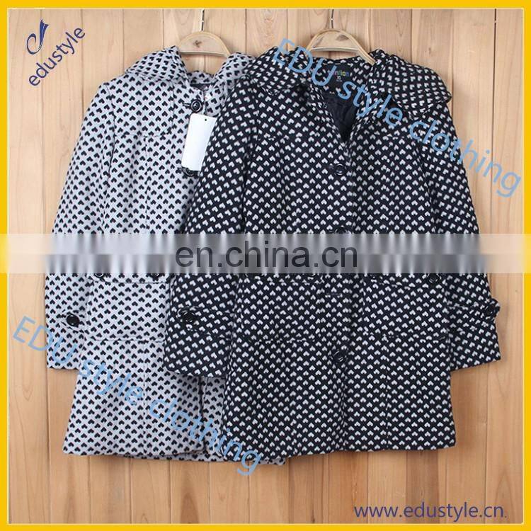 2017 Fashion Plus Size Polyester Black Women Winter Coats