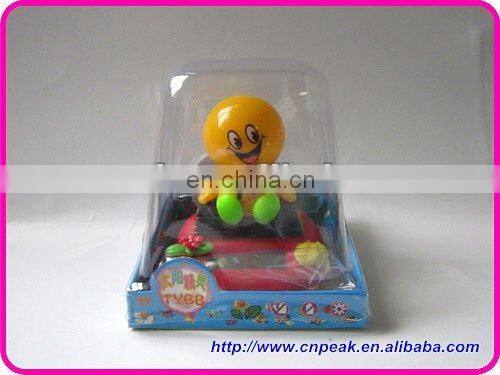 solar smile toys/solar flip flap smile nodding head novelty gift