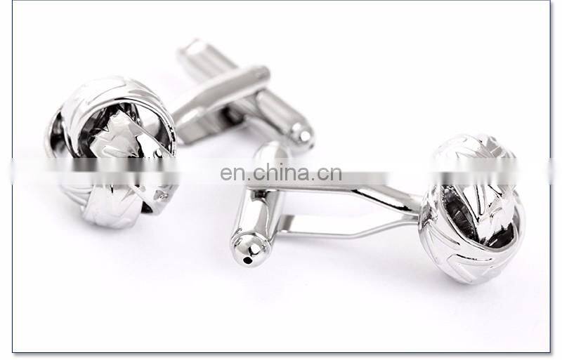 Fashion mens gift shirt accessories metal knot cheap cufflinks