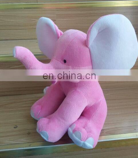 wholesale stuffed soft toy big ears pink plush elephant/plush big ears elephant toy,stuffed plush toy