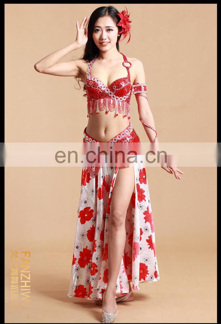 Sequins beaded performance women belly dance decoration arm chain accessory P-9066#