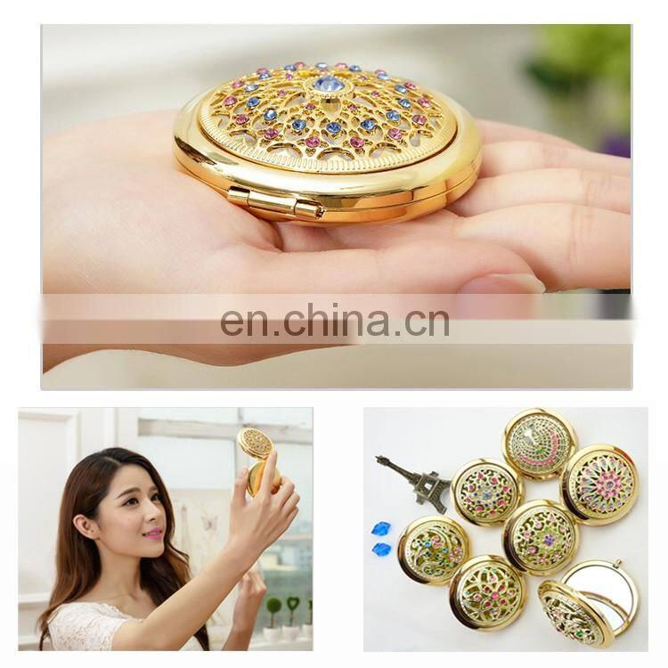 Wholesale metal rose gold makeup mirror