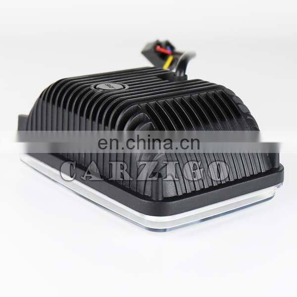 CZG-4624 for Traillers Trucks 6x4 inch 24w led head lamp with hi/low spot beam black for heavy duty 4X6 inch led head light