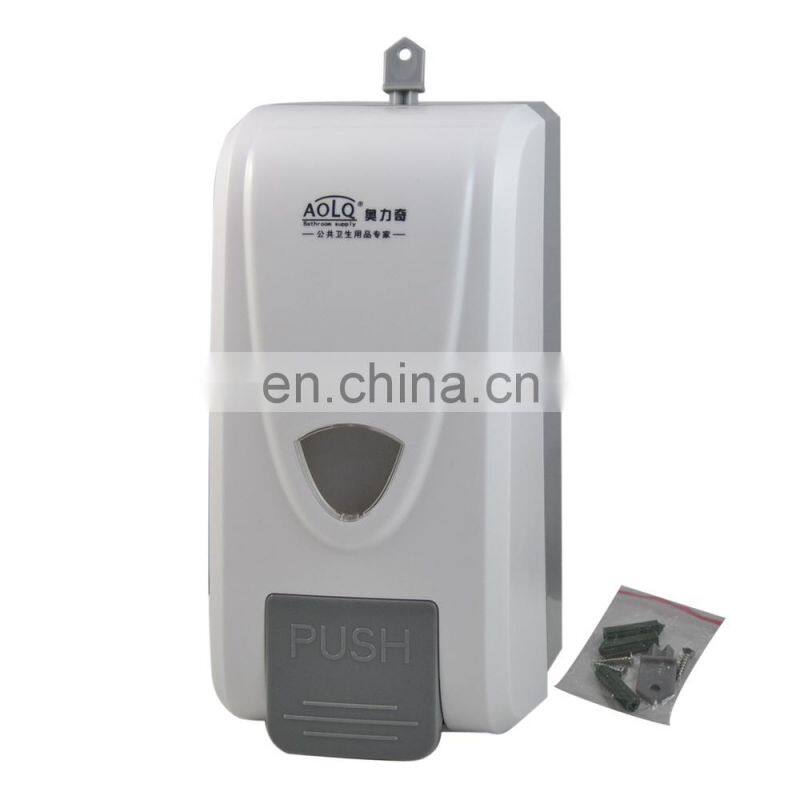 Wall mounted 1000ml foam soap dispenser plastic bottles